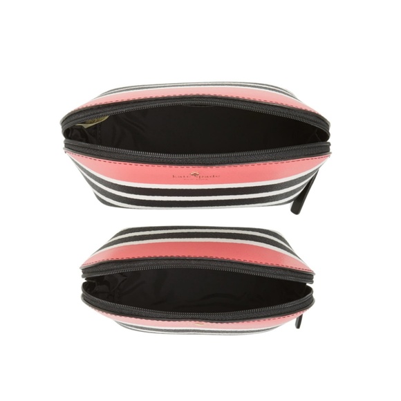 kate spade hyde lane stripe abalene pouches 2 nwot - Picture 4 of 7